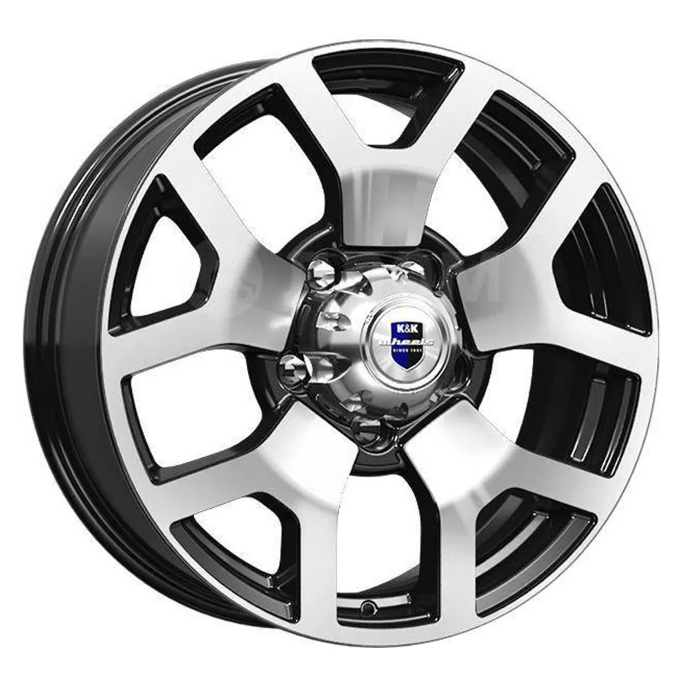 Диск литой R18 7J 5x139.7/108.5 ET35 КИК Намиб Алмаз черный 99094009362