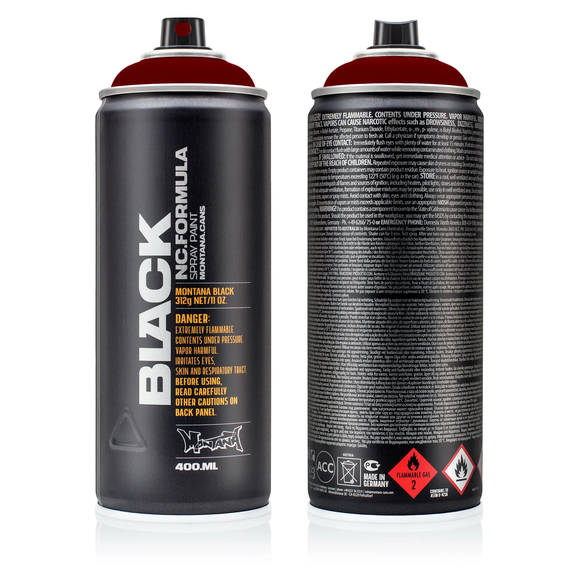 Краска BLACK кардинал MONTANA CANS 3062 BLK