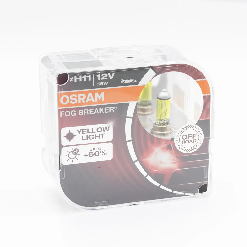 Лампа 12V H11 55W PGJ19-2 OSRAM FOG BREAKER 2 шт. 62211FBR-HCB