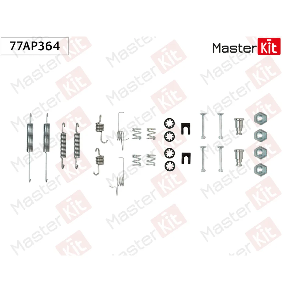 Комплект установочный барабанных колодок Ford SIERRA (GBG, GB4) 1987 - 1993 MASTERKIT 77AP364
