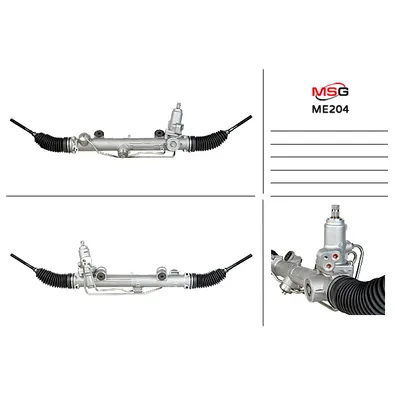 Рулевая рейка с ГУР новая MERCEDES-BENZ C-CLASS (W203) 00-07, CLK (C209) 02-09, CLK CABRIO (A209) 03 MSG ME204