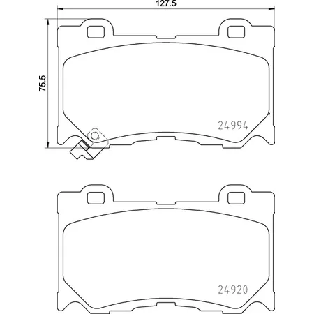 Колодки тормозные перед INFINITI FX, G, , M, M37, Q50, Q60, Q70, QX70, NISSAN 370 Z Coupe, 370 Z Roa NISSHINBO NP2058