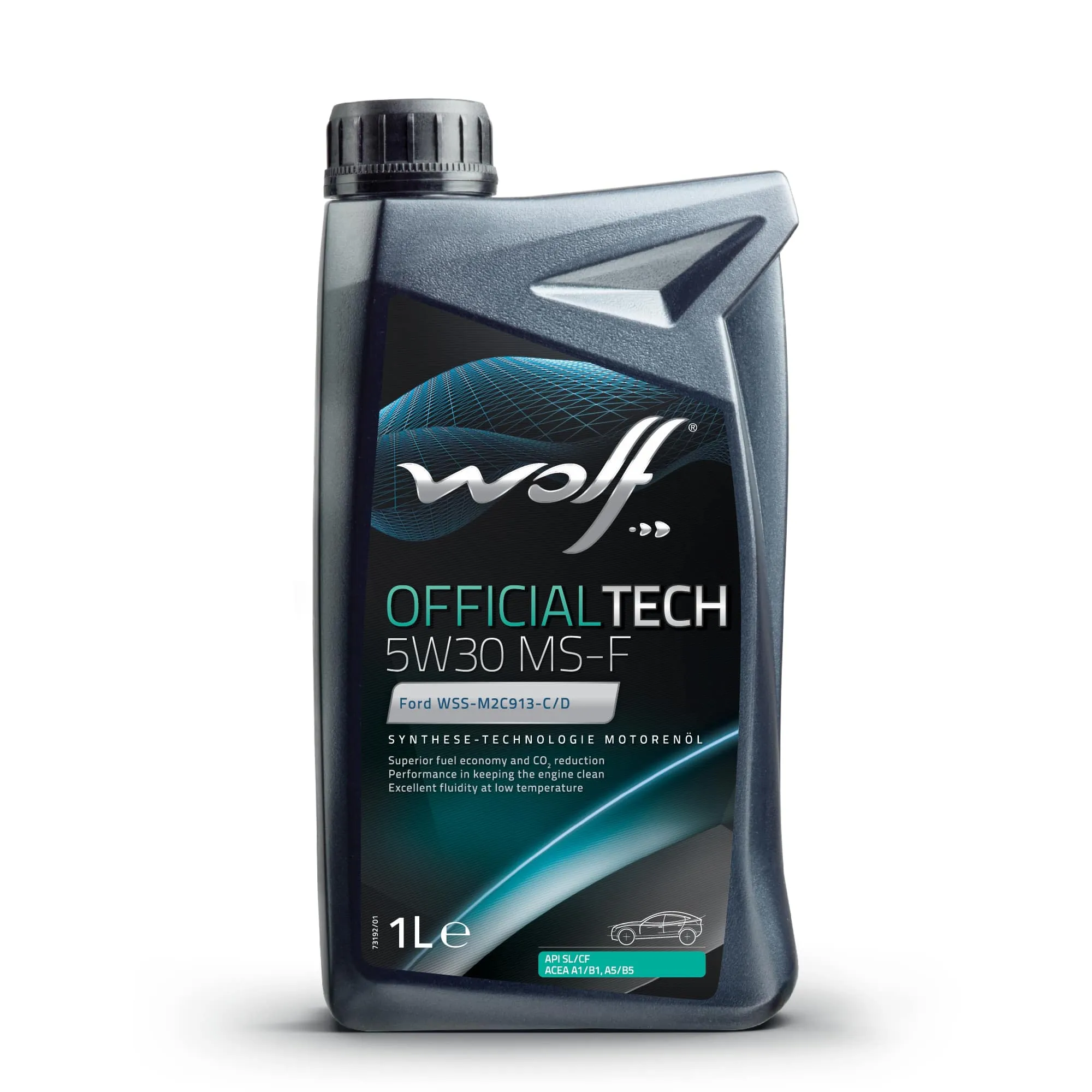Масло моторное Wolf Oil OFFICIALTECH MS-F 5W-30 синтетическое 1 л 8308611