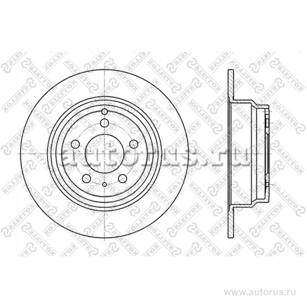 Диск тормозной задний VOLVO 850/C70/S70/V70 2.0-3.0 94> STELLOX 60204833_SX