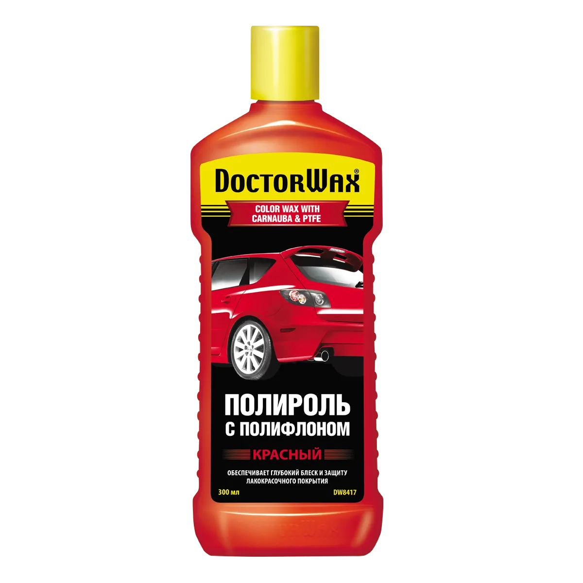 Полироль с полифлоном красный 300 мл Doctor Wax DW8417