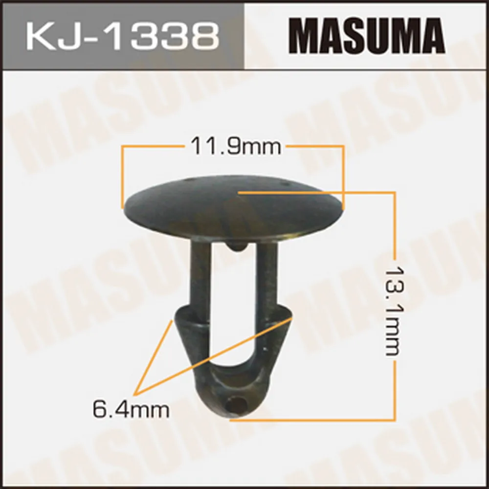 Клипса крепежная MASUMA 1338-KJ MASUMA KJ1338