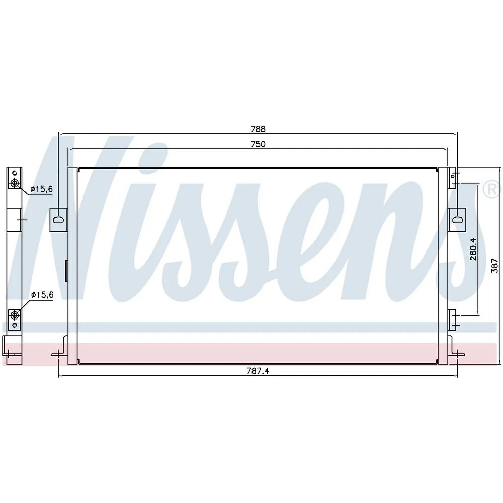Радиатор кондиционера NISSENS 94267