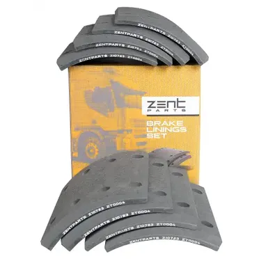 Накладки тормозные с заклепками 1-рем 19574 18.5-12.0 (300x200) BPW, Cardi.Kass ZENTPARTS Z10723_ZNT