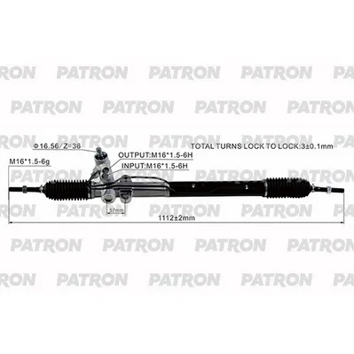 Рейка Рулевая KIA SORENTO II (XM) 2.0 CRDi 4WD 10-15 PATRON PSG3269