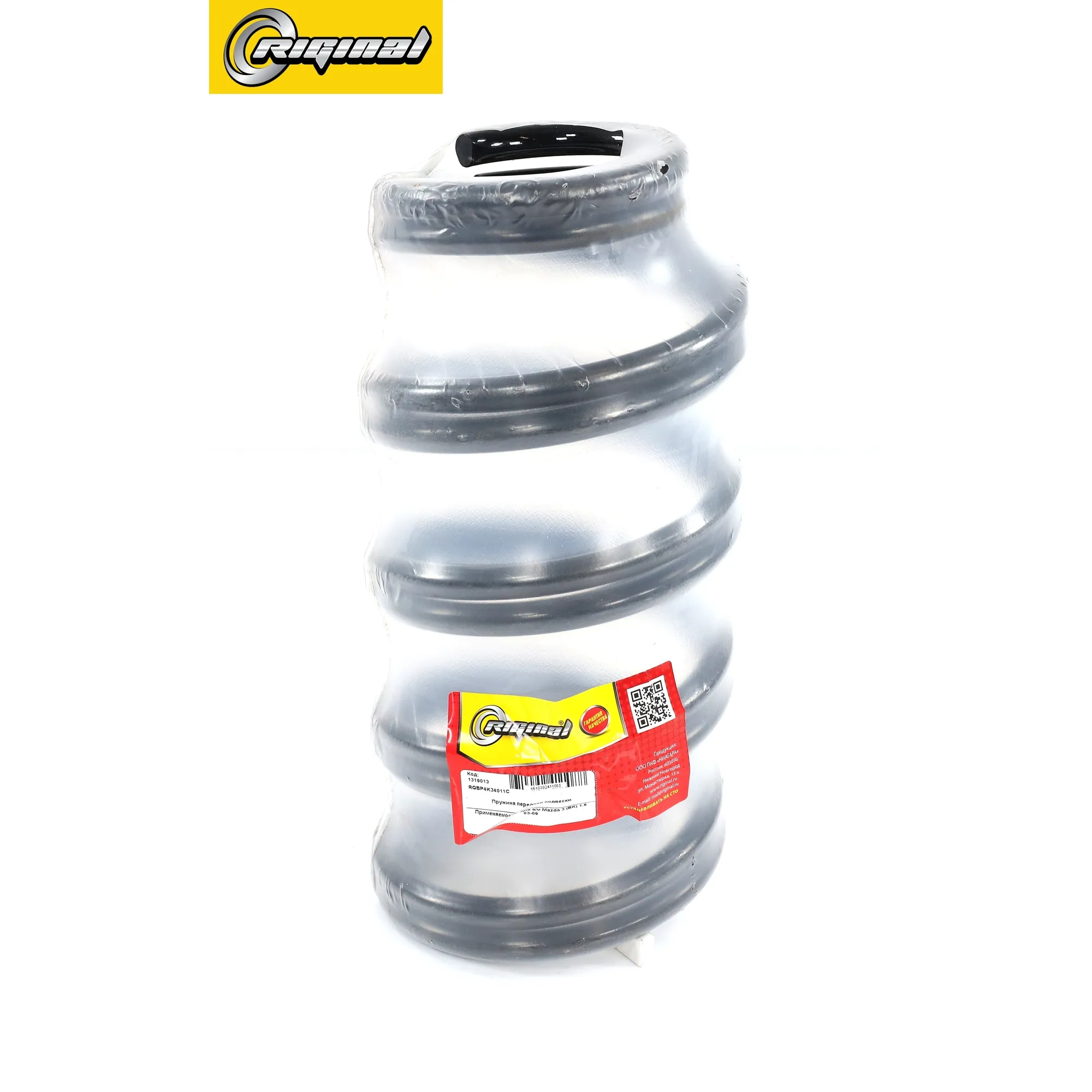 Пружина подвески передней (усиленная) для а/м Mazda 3 (BK) 1.6 03-09 Riginal RGBP4K34011C