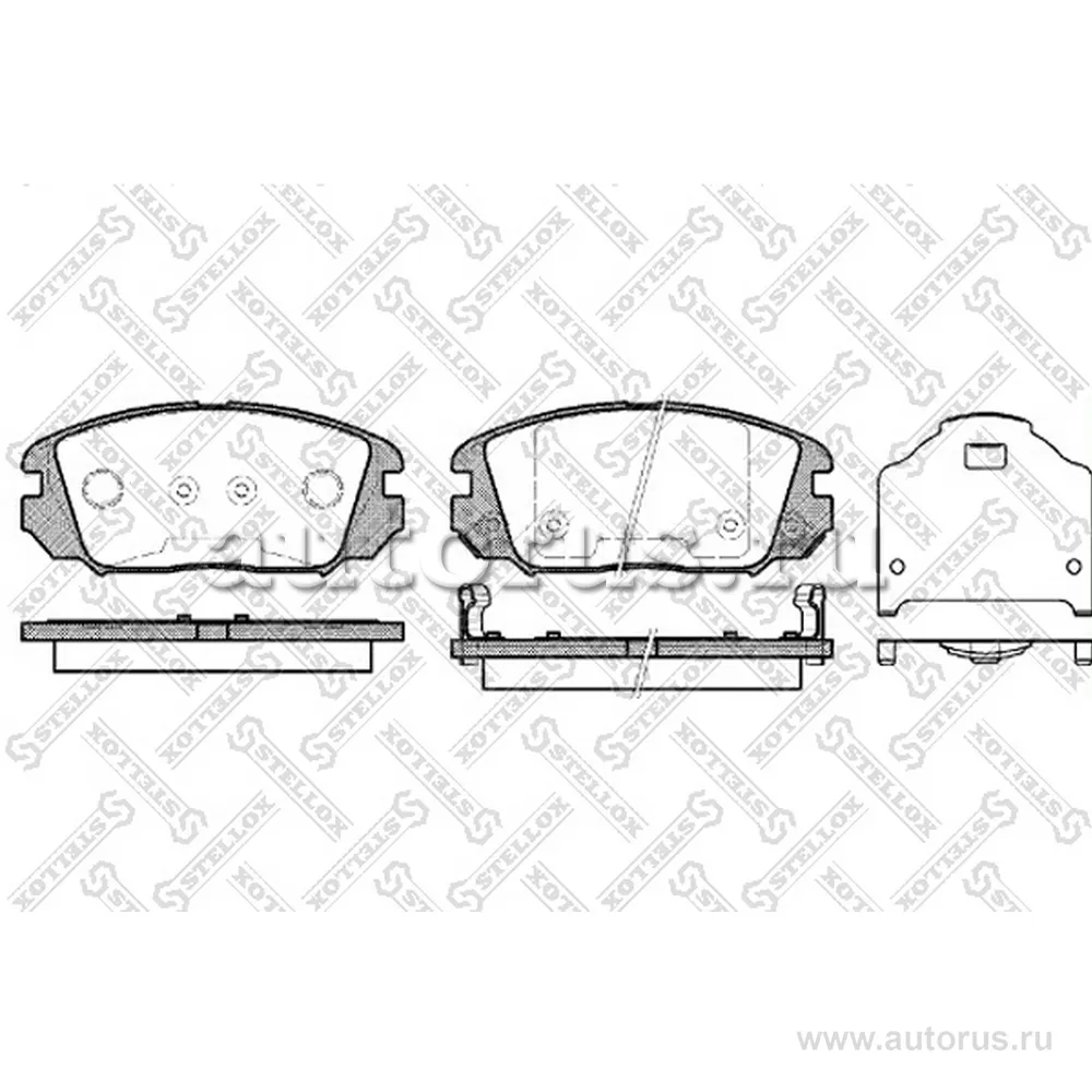 Колодки дисковые п. Hyundai Sonata 2.0/2.4/3.3 05> STELLOX 002 006-SX