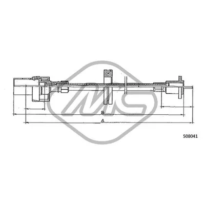 Трос спидометра FRD TRANSIT MM.?2555 Metalcaucho 81718