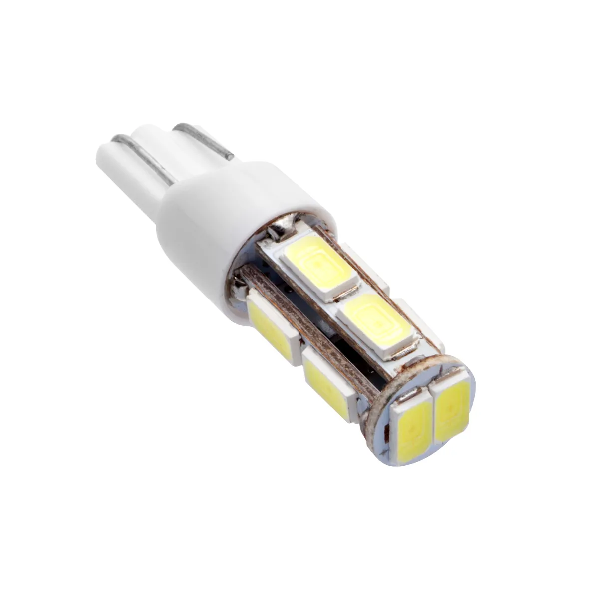 Лампа светодиодная 12V T10 10W W2,1x9,5d Маяк Ультра 180° WHITE 1 шт. картон 12T10-W10SMD5630