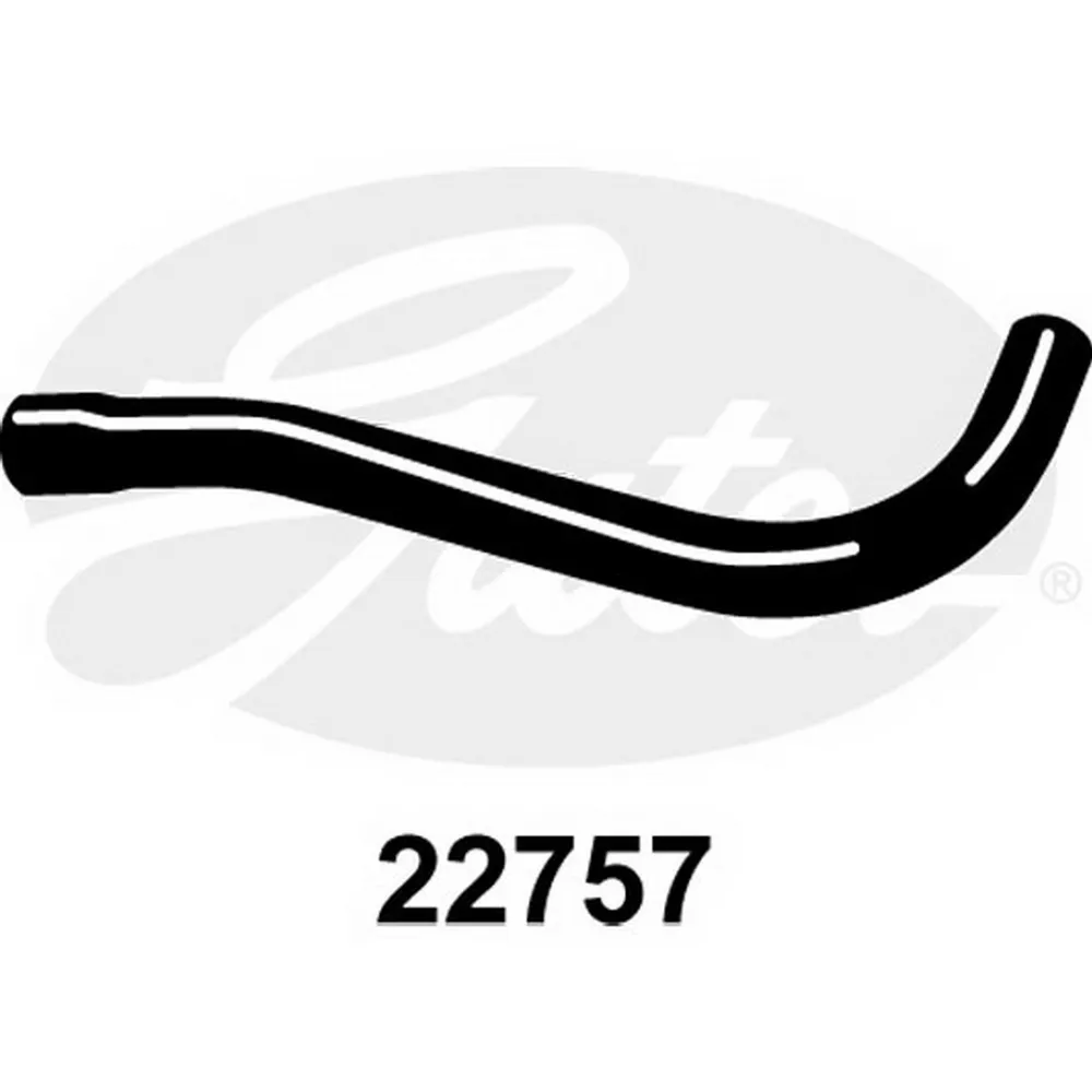 Патрубок системы охлаждения TOYOTA Corolla E12 mot.1,4/1,6/1,8L GATES 22757
