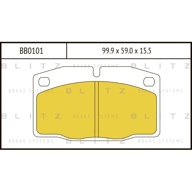 Колодки тормозные дисковые передние DAEWOO Nexia 95->OPEL Ascona/Corsa/Kadett 79-> BLITZ BB0101