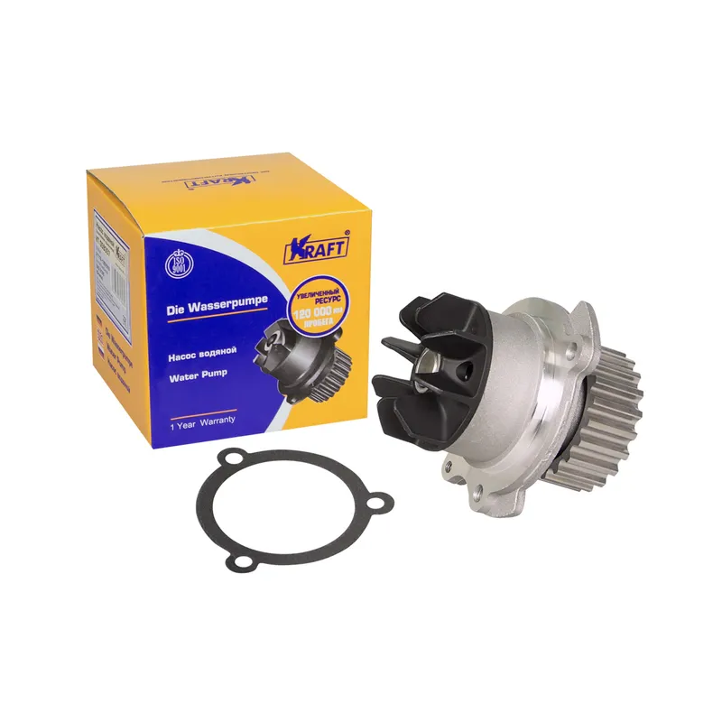 Помпа, водяной насос ВАЗ 2190 (пластиковая крыльчатка) KRAFT KT059357