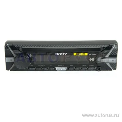 Проигрыватель CD,MP3 SONY CDX-G1100U, 4x55вт, USB