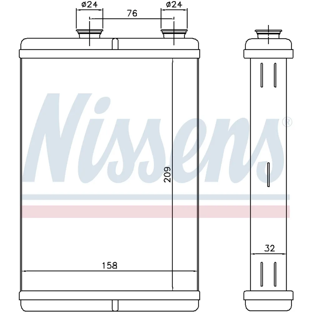 Радиатор печки NISSENS 71451