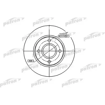 Диск тормозной передний FORD: COUGAR 98-01, MONDEO I 93-96, MONDEO PATRON PBD2622
