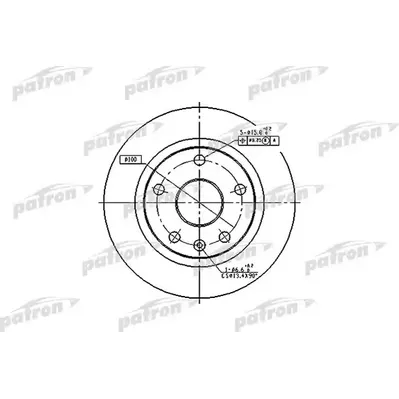 Диск тормозной передний SEAT: TOLEDO I 93-99, VW: CORRADO 91-95, G PATRON PBD2619