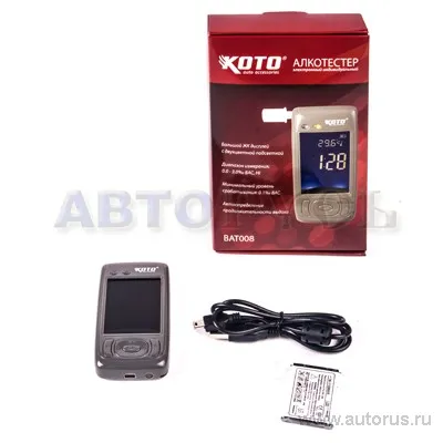 Алкометр персональный с большим ЖК-дисплеем 0,1-3,0 BAC KOTO BAT-008