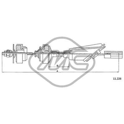 Трос сцепления AX ALL Metalcaucho 80710