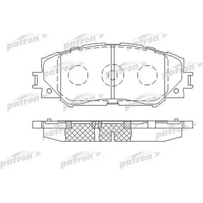 Колодки тормозные дисковые передн TOYOTA: COROLLA 150 07-, AURIS 07-, COROLLA PATRON PBP1891