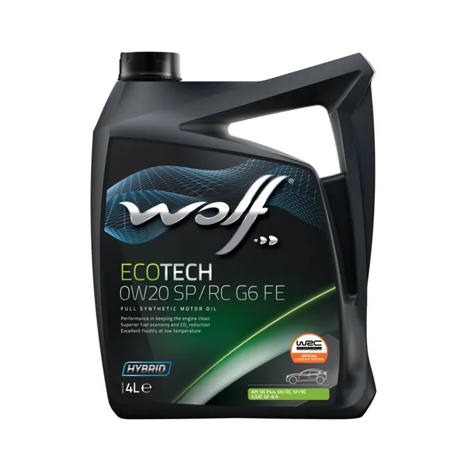 Масло моторное ECOTECH 0W20 SP/RC G6 FE 4L Wolf 1047260