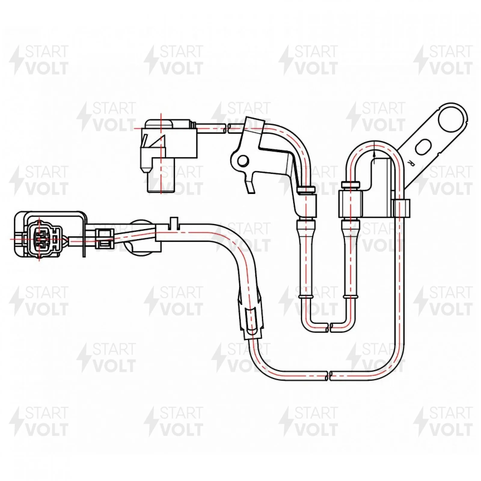 Датчик ABS перед. прав. для Mazda 6 GG (02-) STARTVOLT VS-ABS 2509