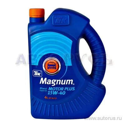 Масло моторное ТНК Magnum Motor Plus 15W-40 минеральное 4 л 40614442