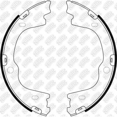 Колодки барабанные Ps HYUNDAI Grand Starex 2.5 07-15/ H1 Starex 2.5 07-/ iX 55 3.0 11-/ 3.8 07- NIBK FN0715