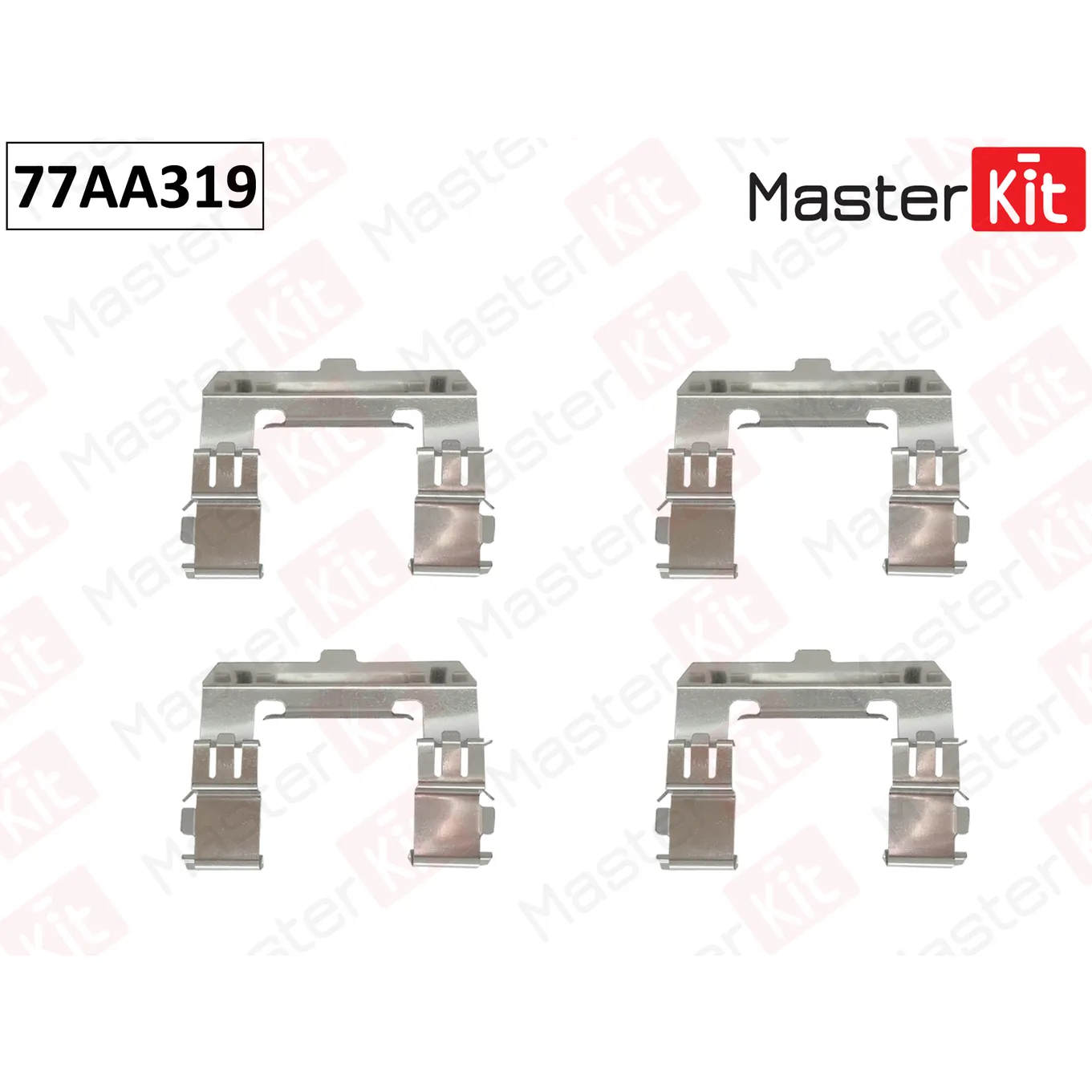 Комплект установочный тормозных колодок Mazda BT-50 (CD, UN) 2006 - 2015 MASTERKIT 77AA319