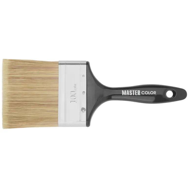 Кисть флейцевая "Wood Master", микс из 3-х видов щетины/филамента, 100х22х89 мм MASTER COLOR 30-0543