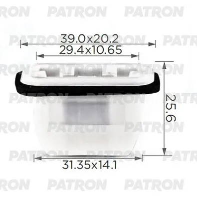 Клипса пластмассовая Toyota, Lexus применяемость: Втулка PATRON P37-3594