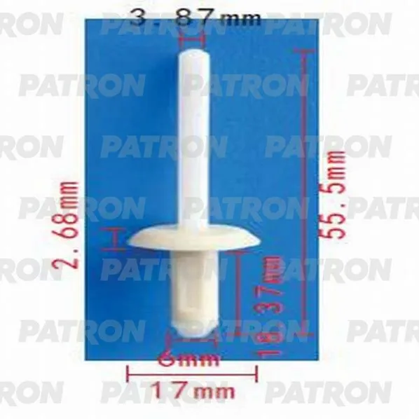 Заклепка Chevrolet,Chrysler,Daewoo,Ford,GM,Opel применяемос PATRON P37-0990