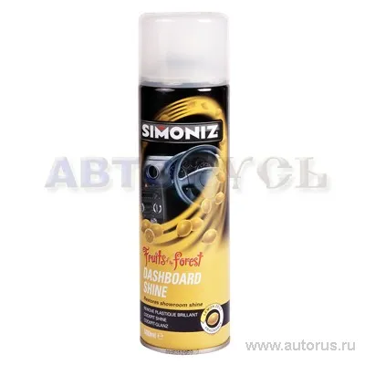 Очиститель и полироль торпеды лимон аэрозоль 500 мл SIMONIZ SIM04