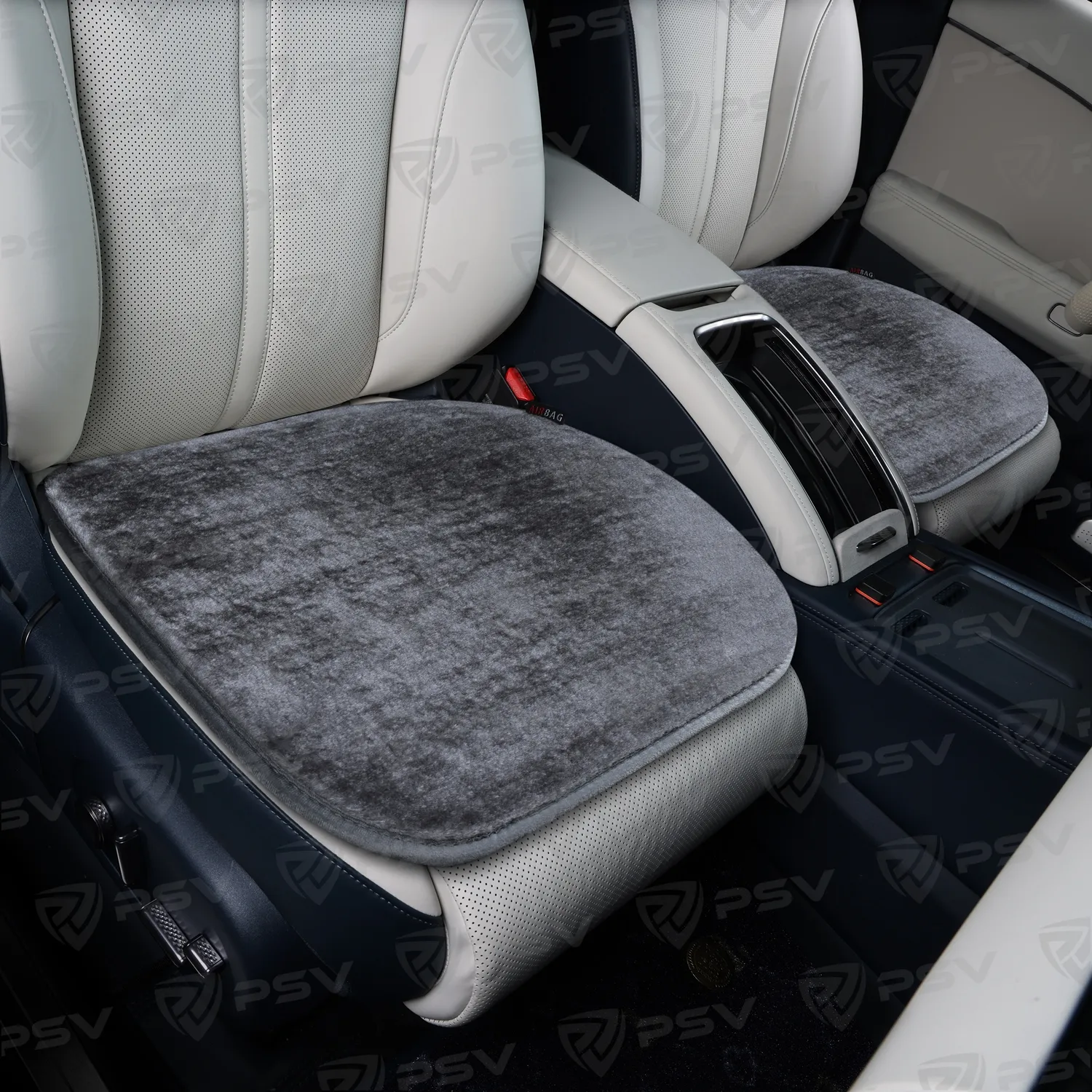 Накидки в машину универсальные меховые PSV Mutton PAD 50х50 (Темно-Серый), 1 шт. 137724