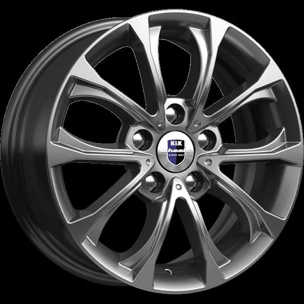 Диск литой R15 6.5J 5x100/67.1 ET43 КИК КС732 Дарк платинум 71673