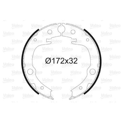 Колодки стояночного тормоза VALEO 564 168
