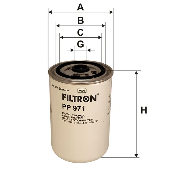 Фильтр топливный FAW 3252 3312 FILTRON PP971
