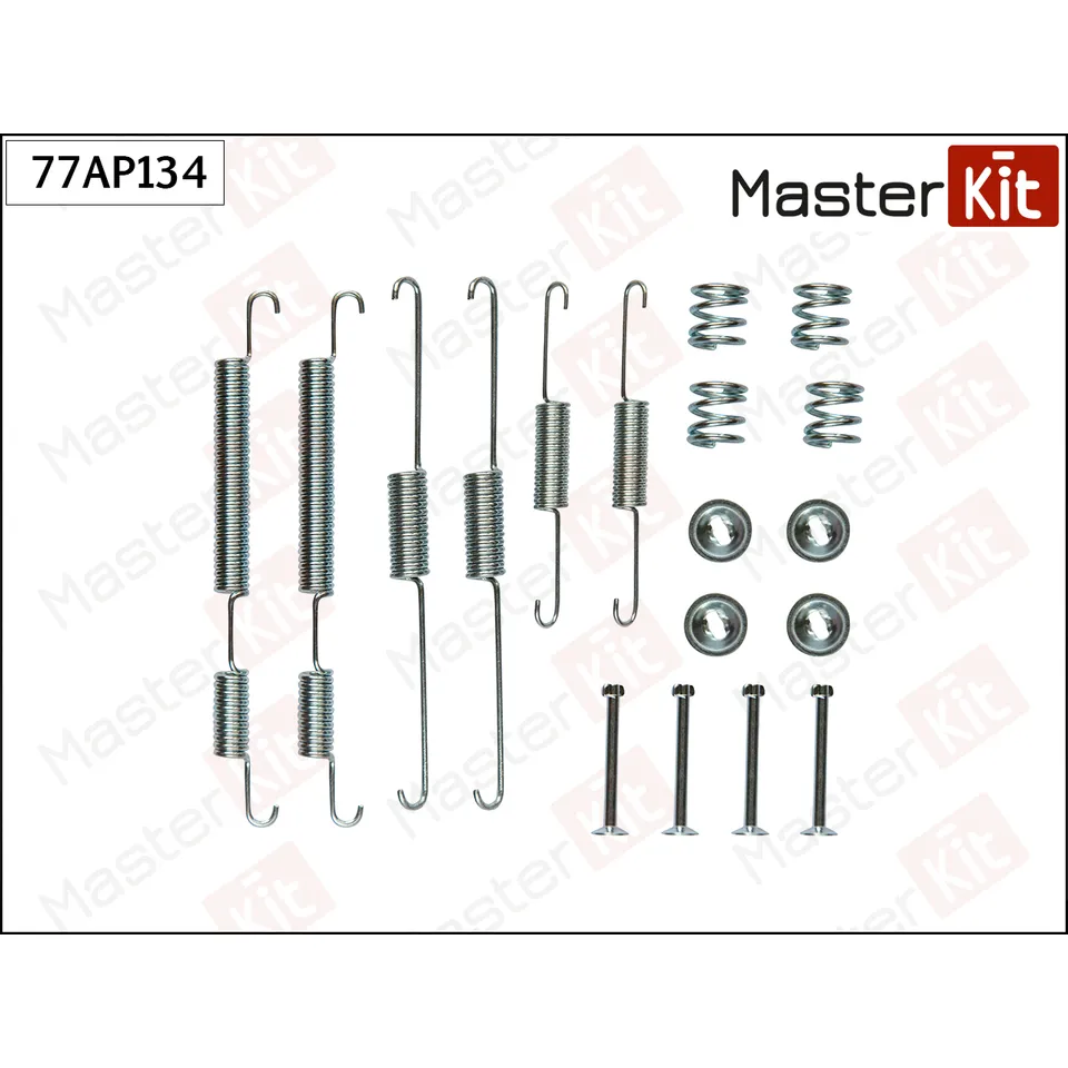 Комплект установочный барабанных колодок Hyundai ELANTRA (XD) 2000 - 2006 MASTERKIT 77AP134