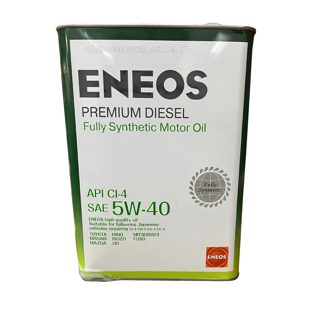 Масло моторное ENEOS Premium Diesel 5W-40 синтетическое 4 л УЦЕНКА! 8809478943077-N7