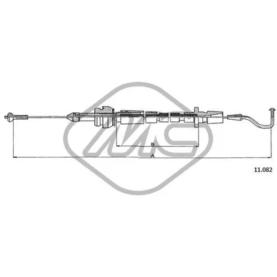 Трос газа GOLF GTI K/JET Metalcaucho 83795
