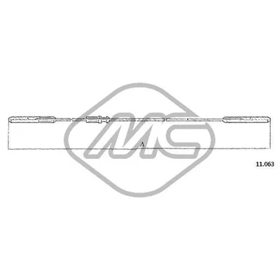 Трос газа TRANSPORTER 2,0 Metalcaucho 83812