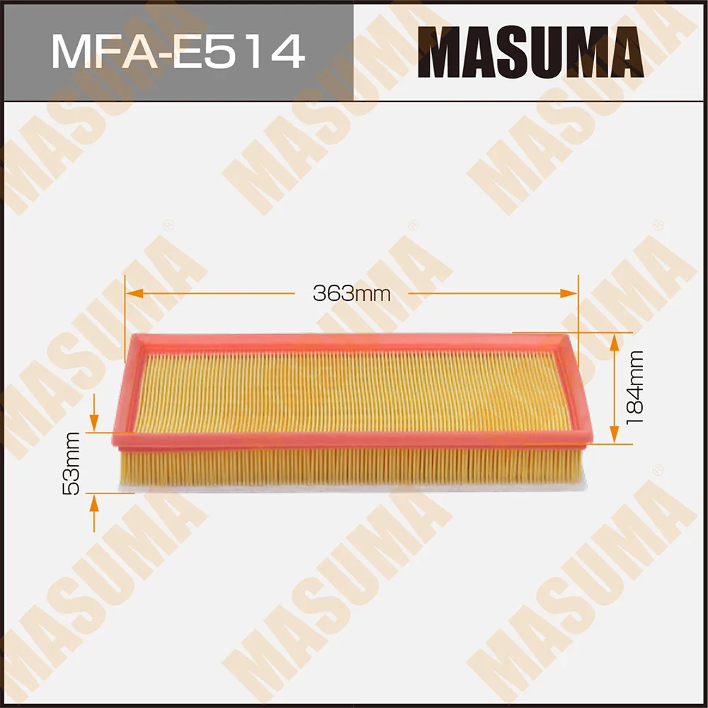Фильтр воздушный AUDI A3 MASUMA MFA-E514