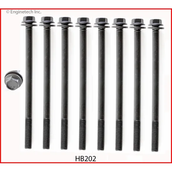 Комплект болтов на 1 головку Jeep 3.7L 2002-2012 ENGINETECH HB202