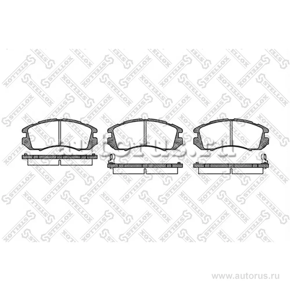 Колодки дисковые п. Subaru Legacy 1.8-2.2 89-94/Impr STELLOX 202 012-SX