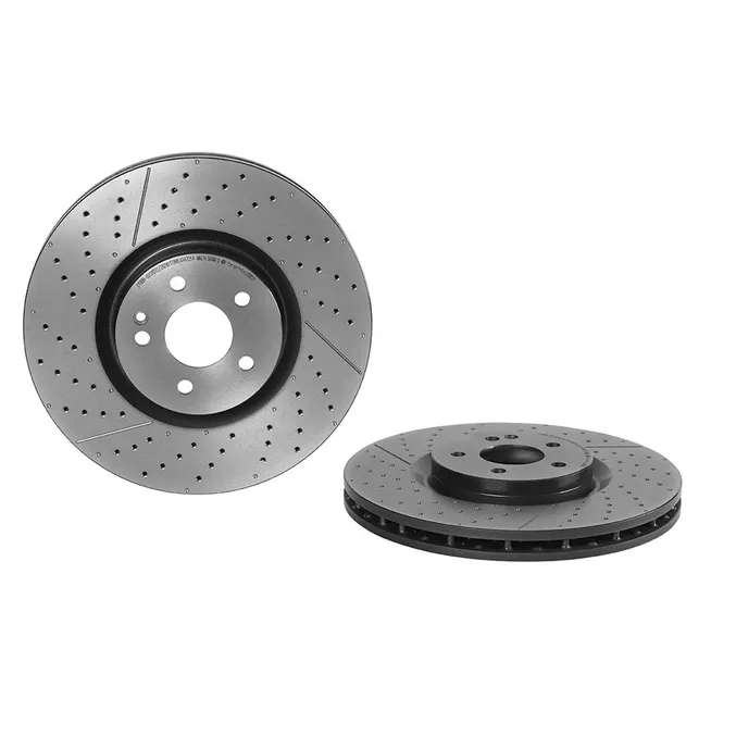 Диск тормозной передний перфорированный MB A-W176/CLAC117/X117/GLAX156 BREMBO 09.B913.11