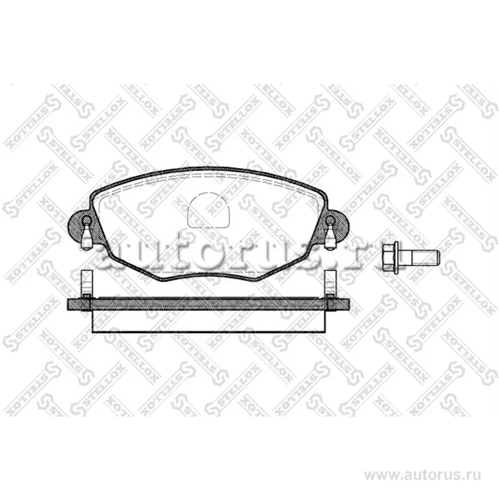 Колодки дисковые п. Ford Mondeo III 1.8 STELLOX 787000BL_SX