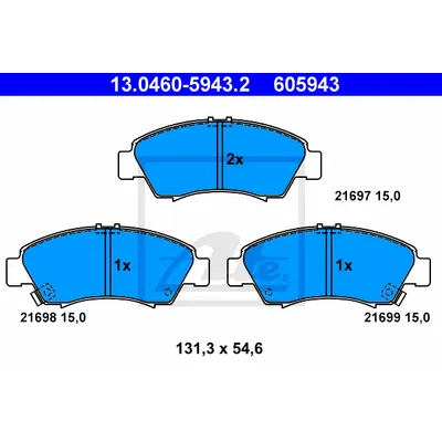 Колодки торм.пер. Honda Civic (91-95)
